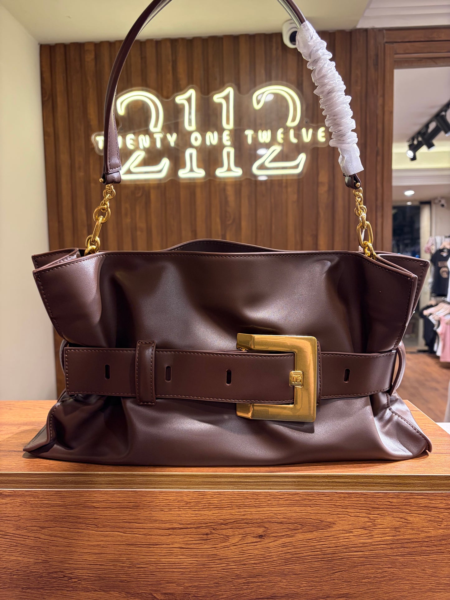 B A L M A I N Large Shoulder Bag