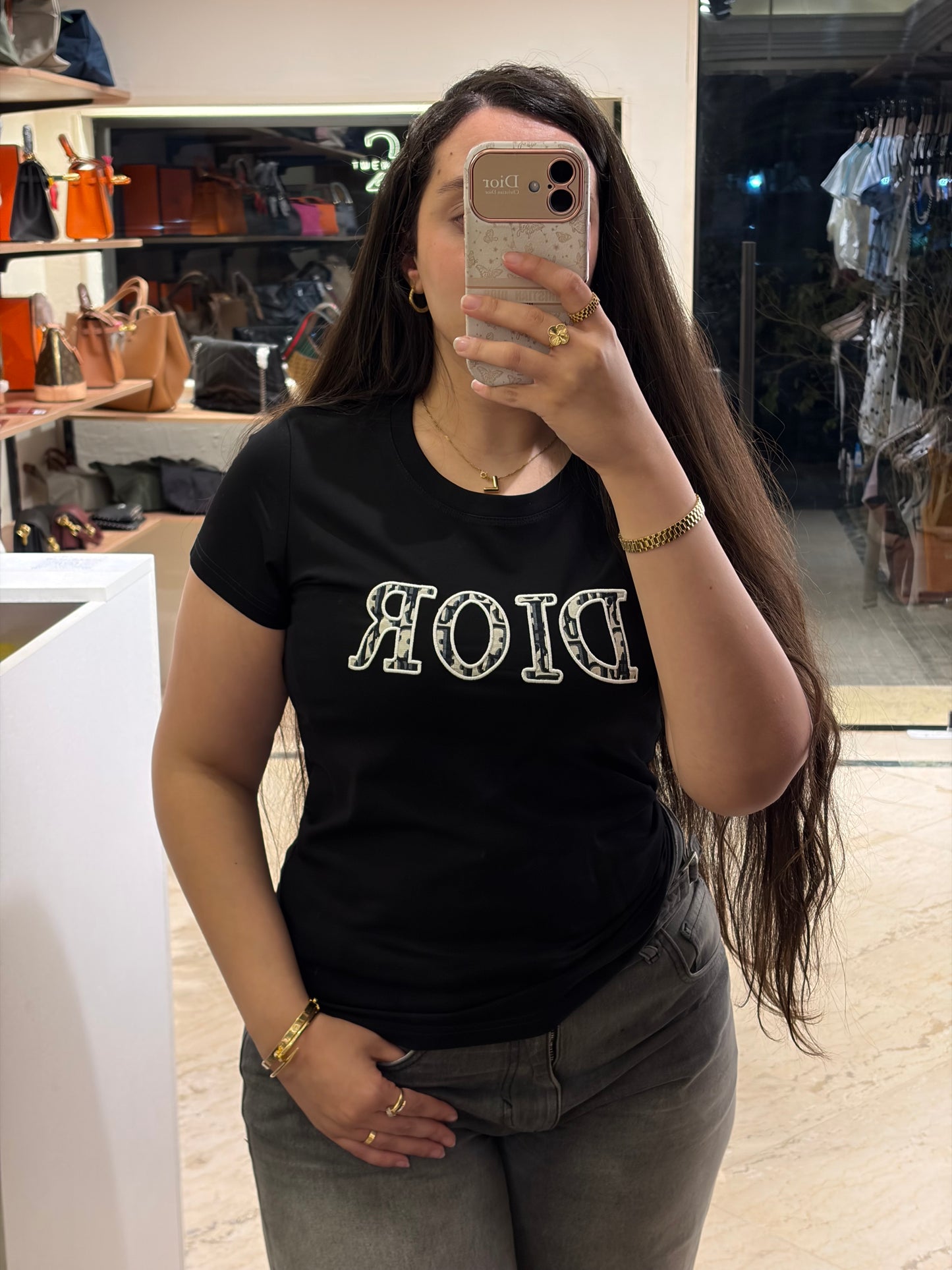 D I O R Half Sleeves T-shirt