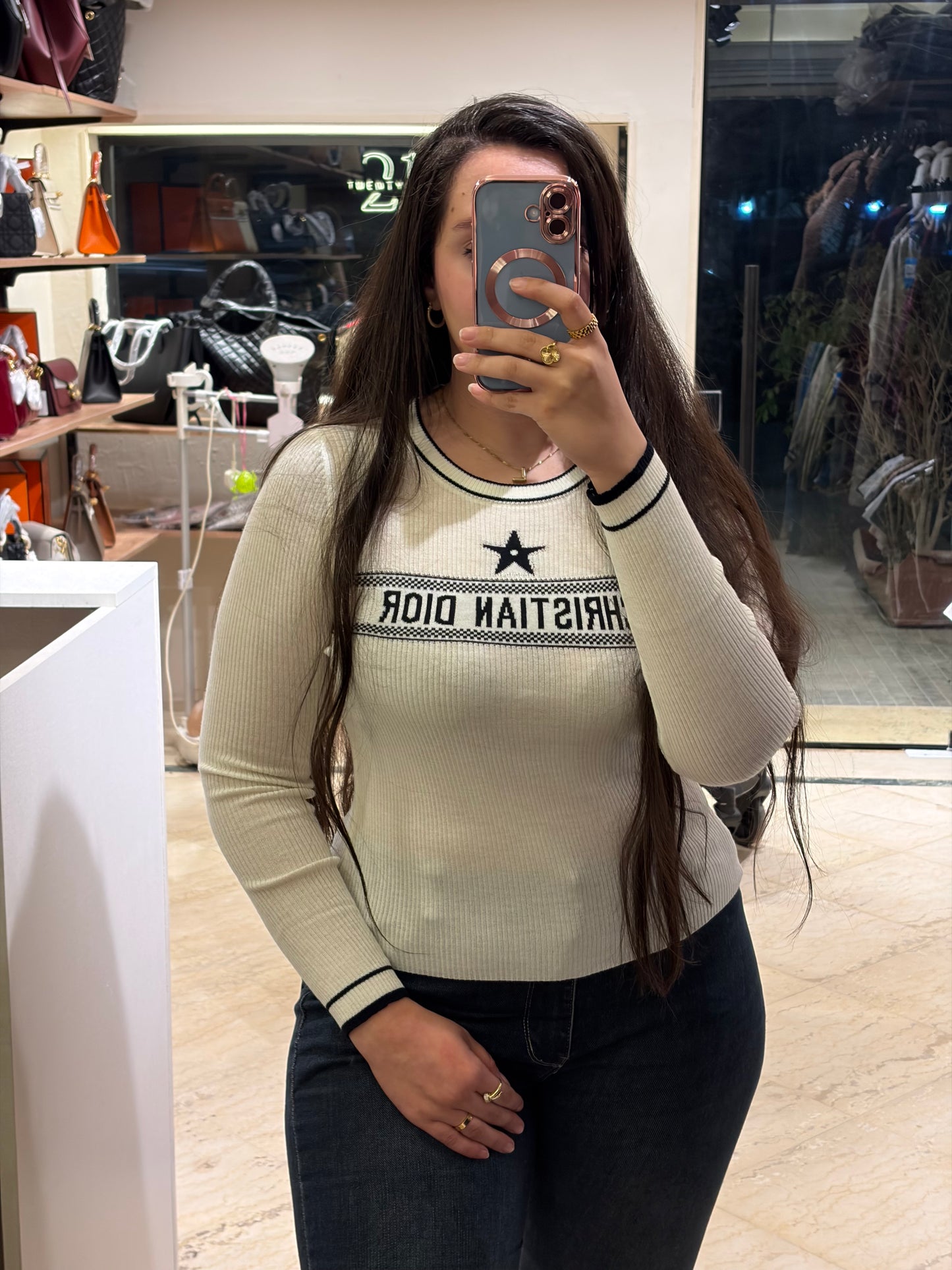 D I O R Long Sleeves Top