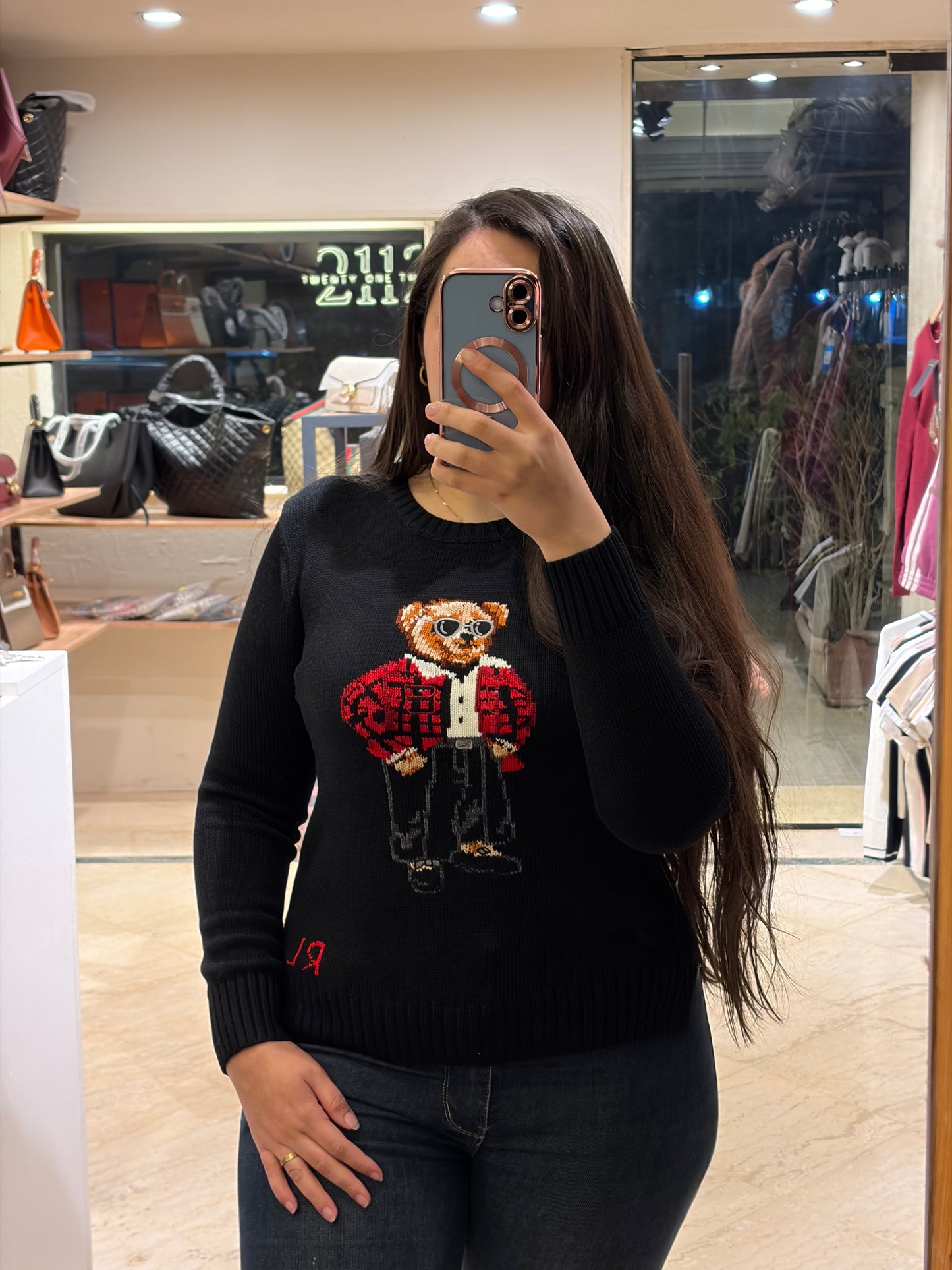 R A L P H Bear Crewneck Sweater
