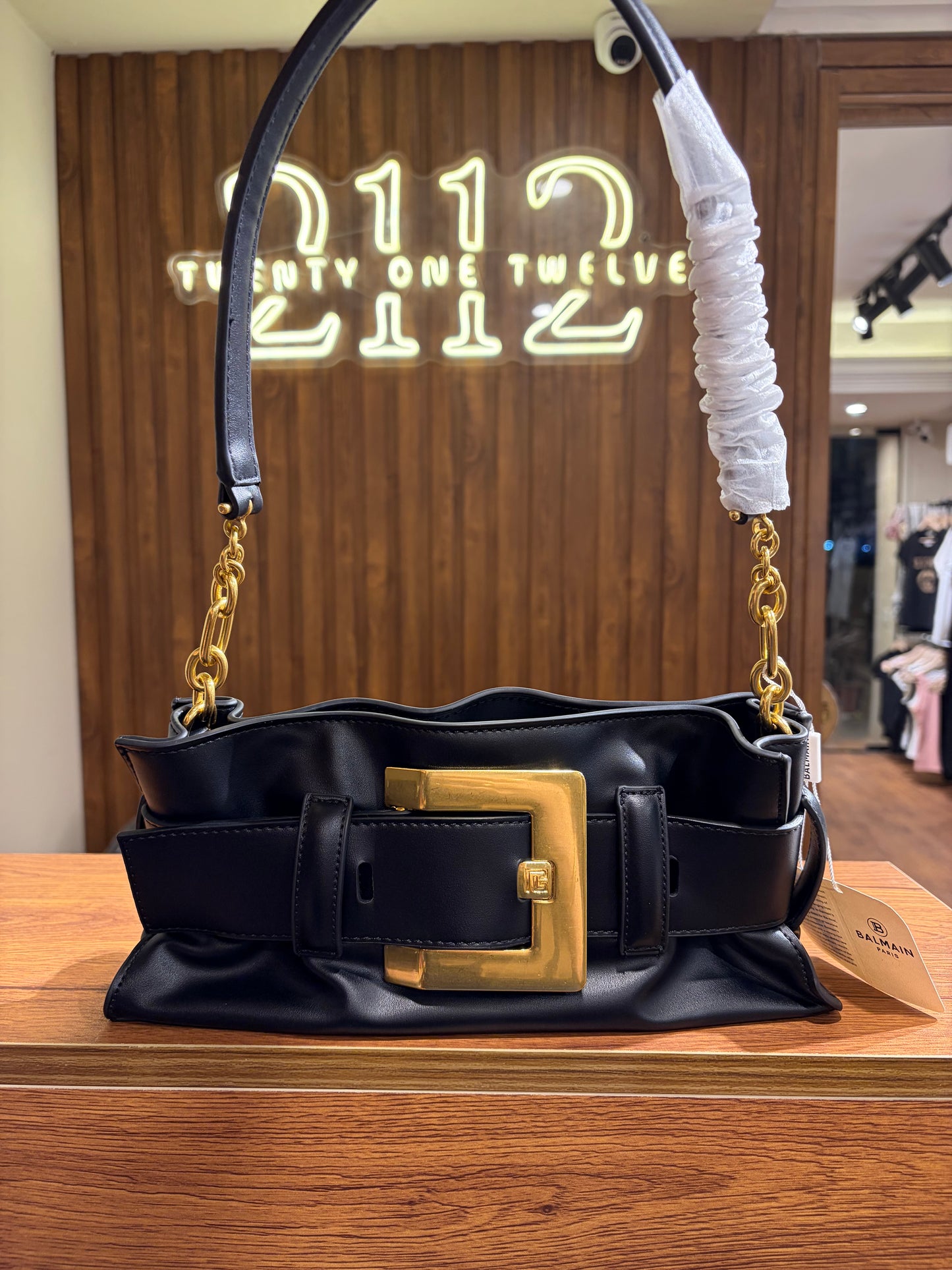 B A L M A I N Mini Shoulder Bag