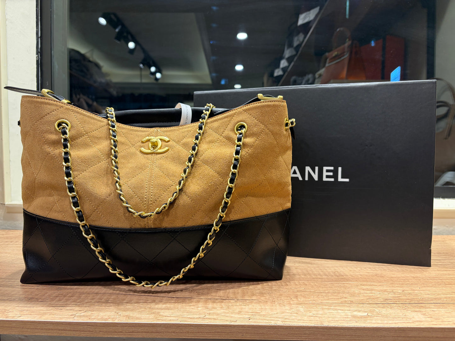 C H A N E L 25A Hobo Suede Handbag