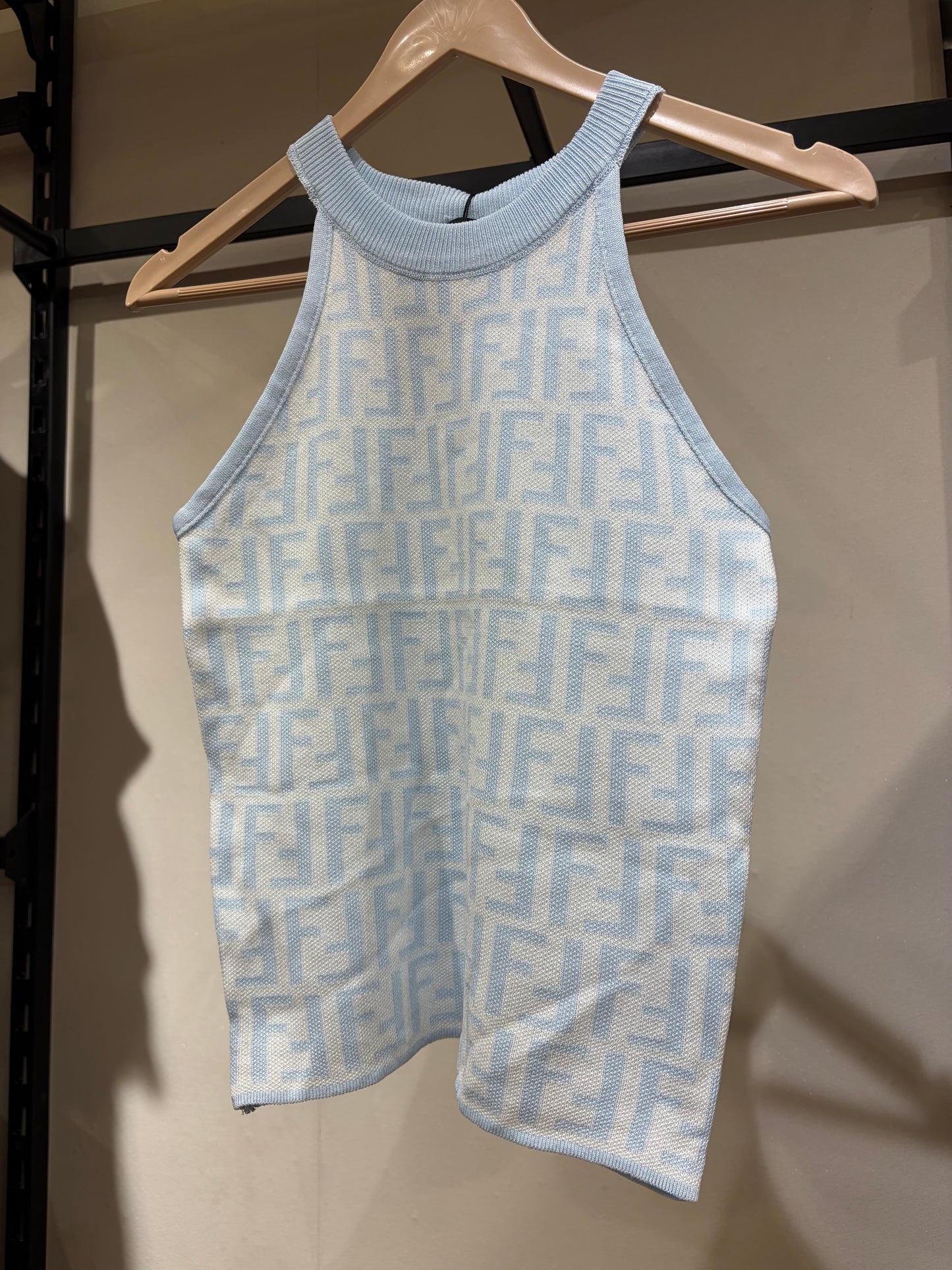 F E N D I Halter Neck Top