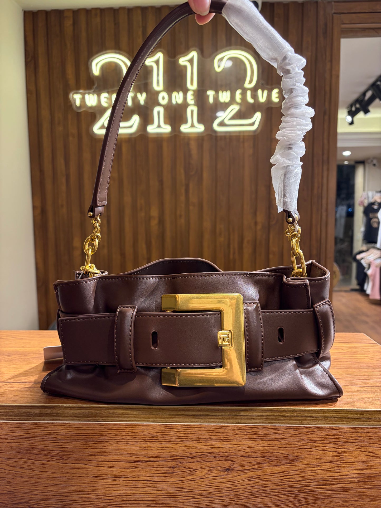 B A L M A I N Mini Shoulder Bag