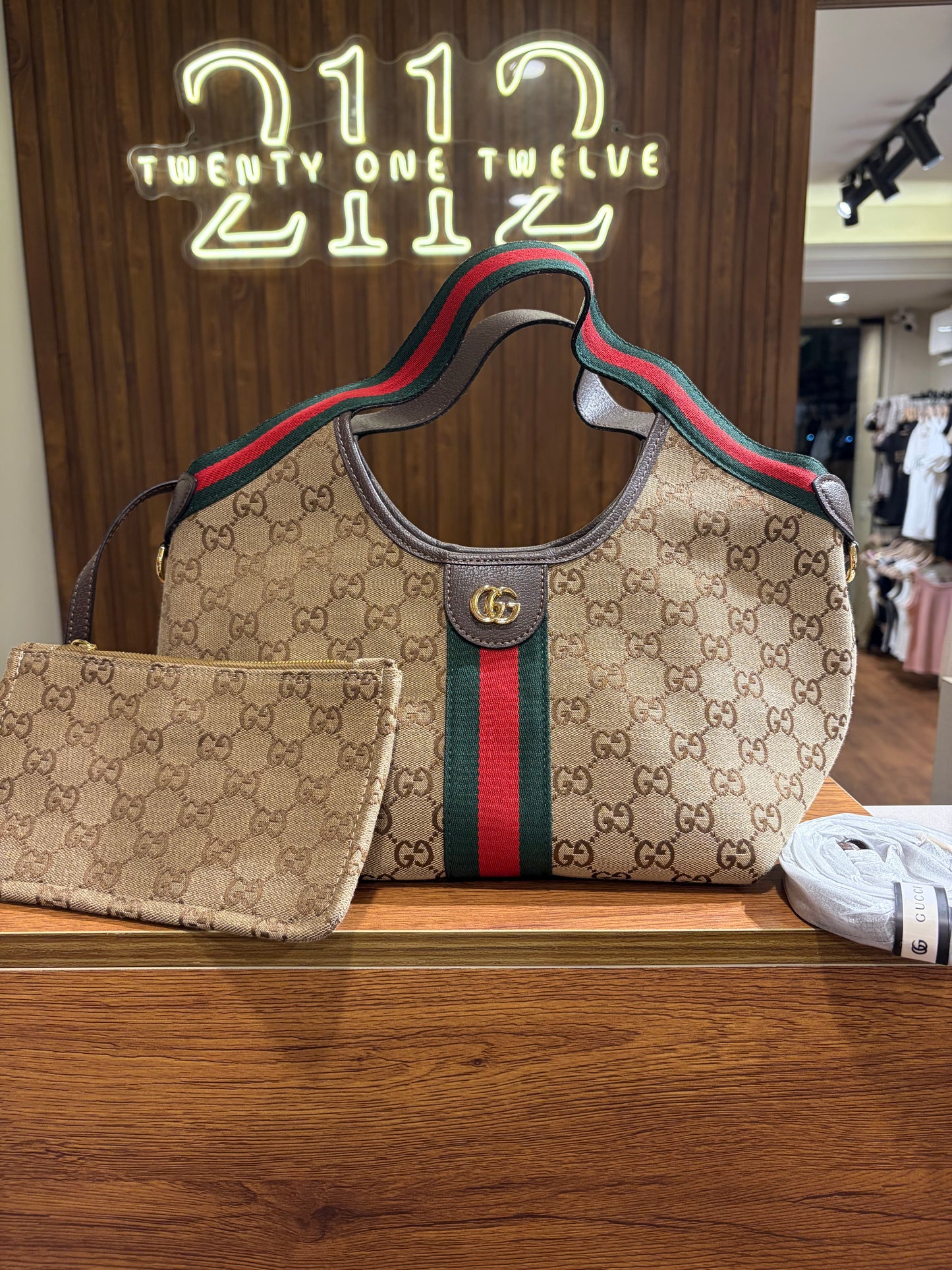 G U C C I Giglio Small Tote Bag