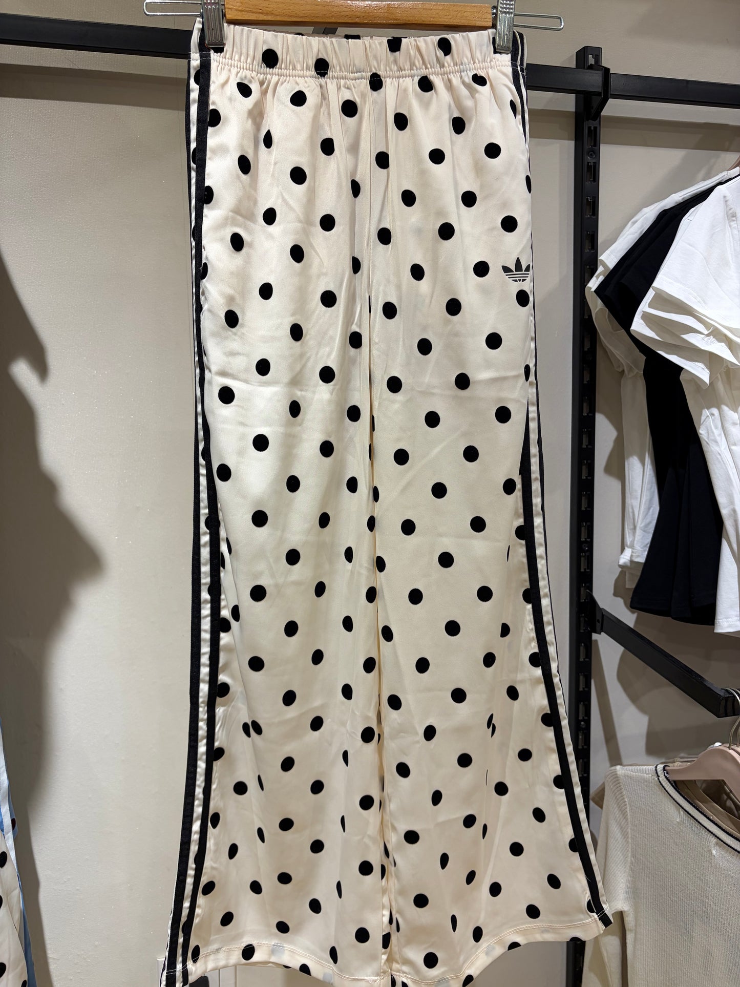 A D I D A S Satin Polka Dots Wide Leg Pants