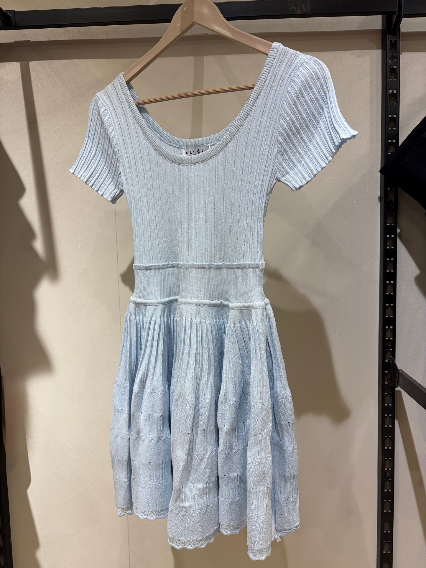 S A N D R O Knit Short Dress
