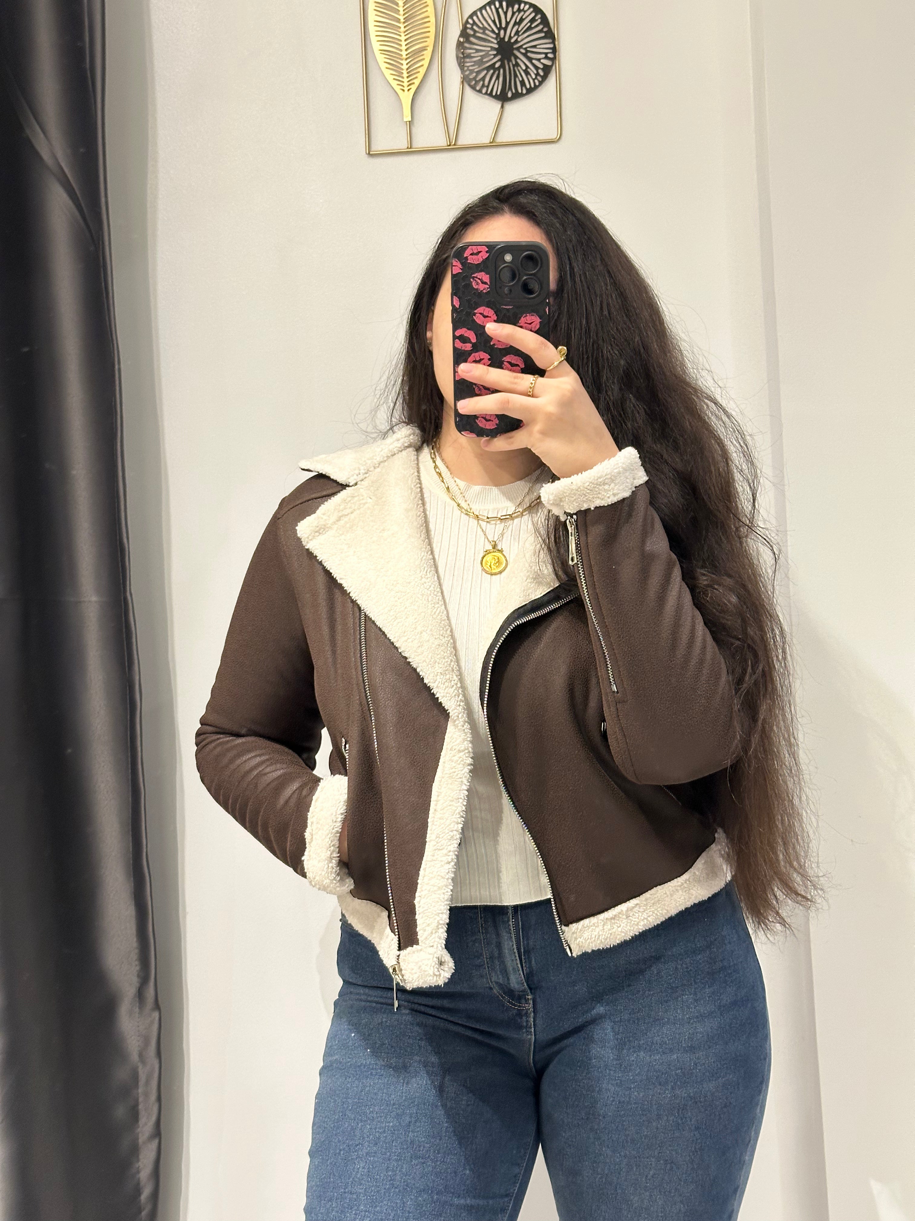 THINK FUR Fur × Suede Reversible Jacket Winford Reversible Fur Coat - Khaki – The Frankie Shop
