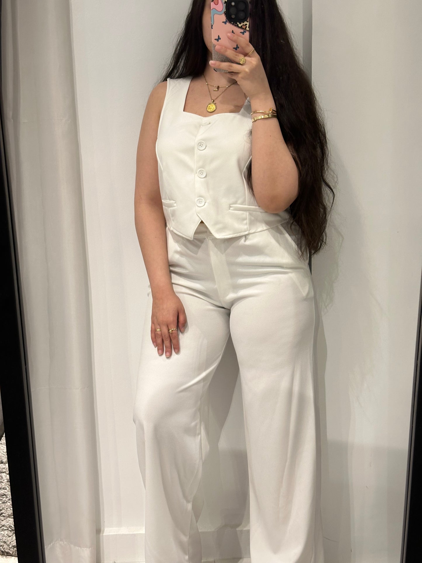 Squared Vest & Pants Set