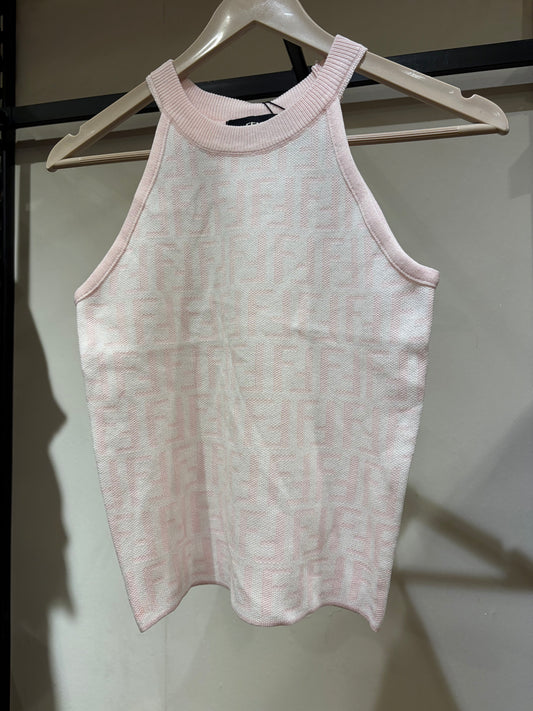F E N D I Halter Neck Top