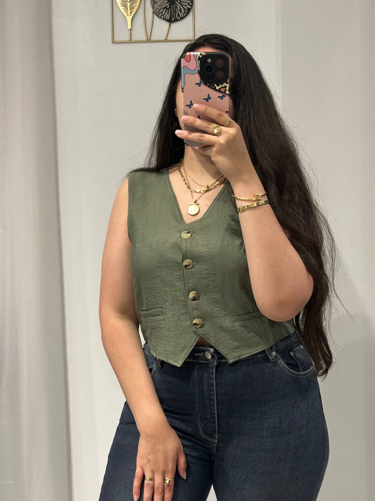 Linen Vest