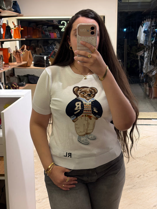 R A L P H Bear Half Sleeves Sweater