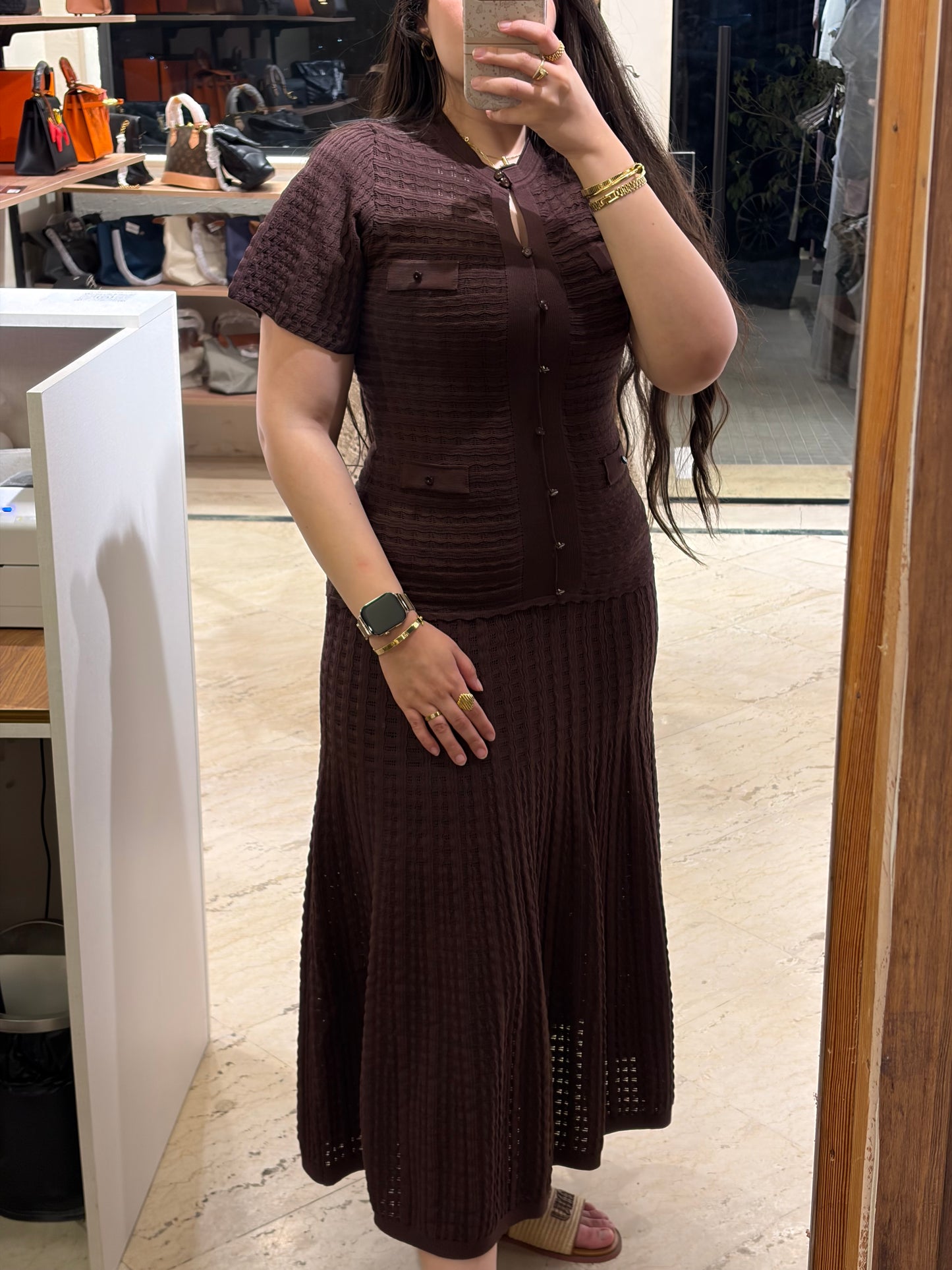 Sandro Knit Maxi Dress
