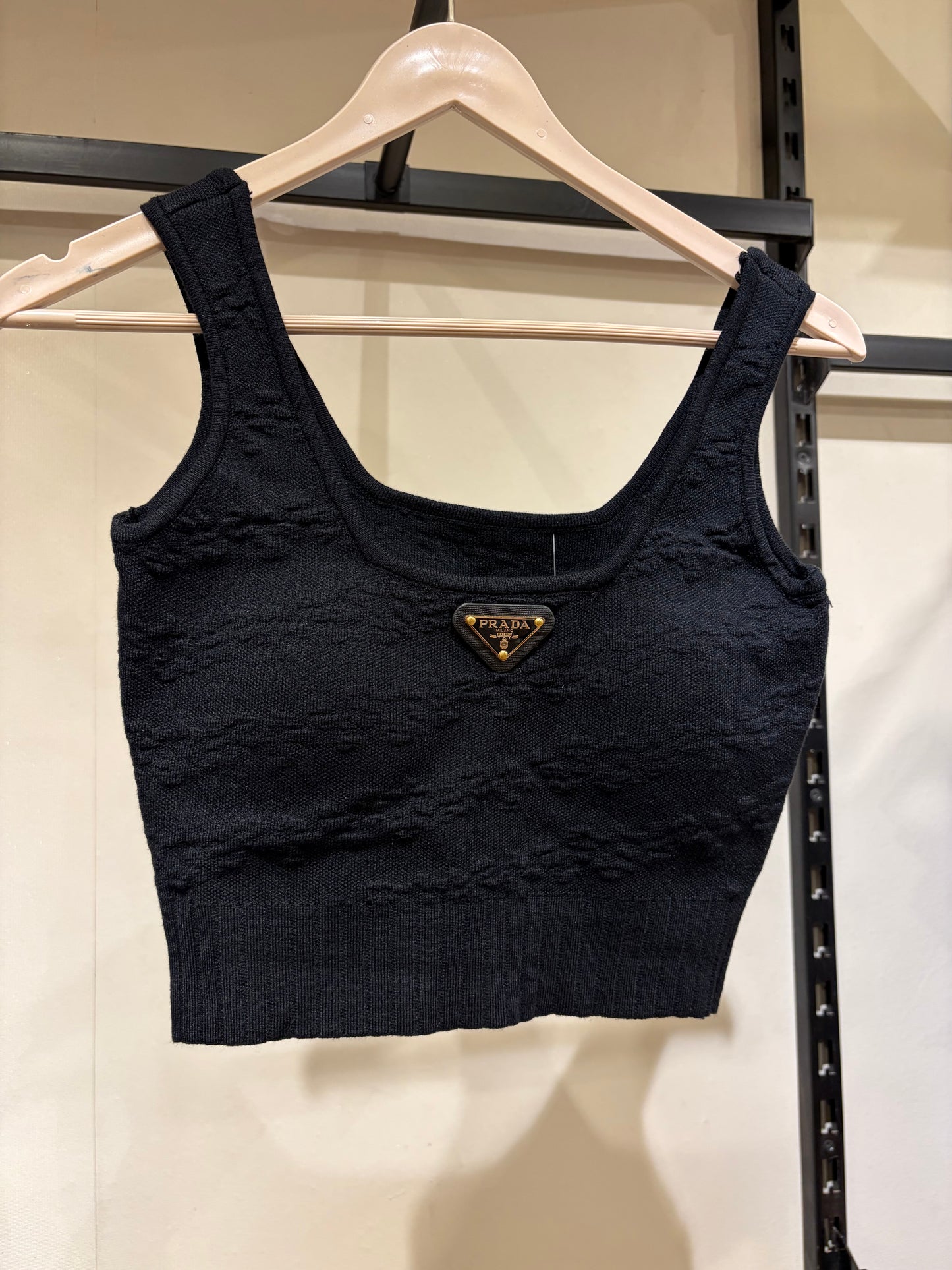 P R A D A Cropped Padded Top