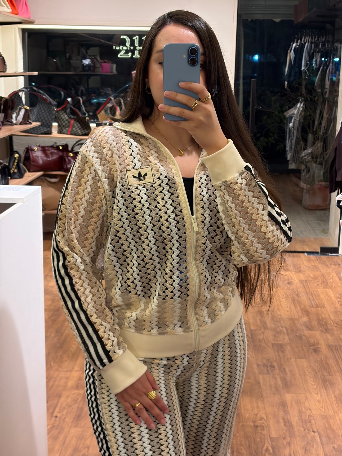 A D I D A S Glow Firebird Track Top