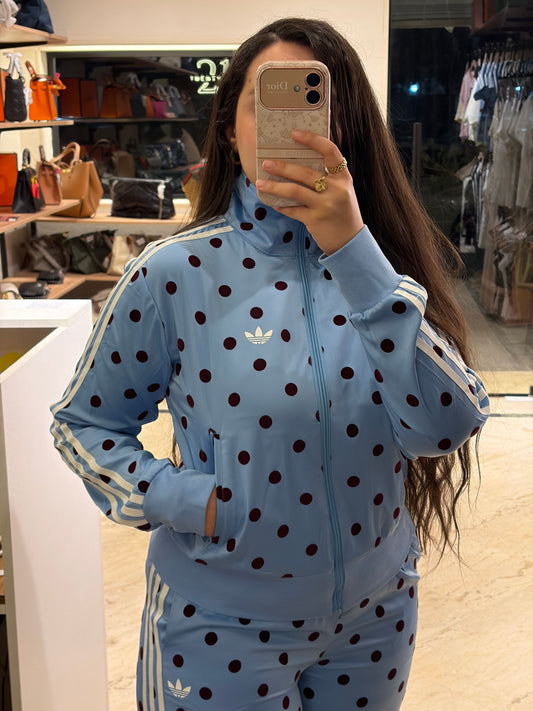 A D I D A S Satin Polka Dots Track Top