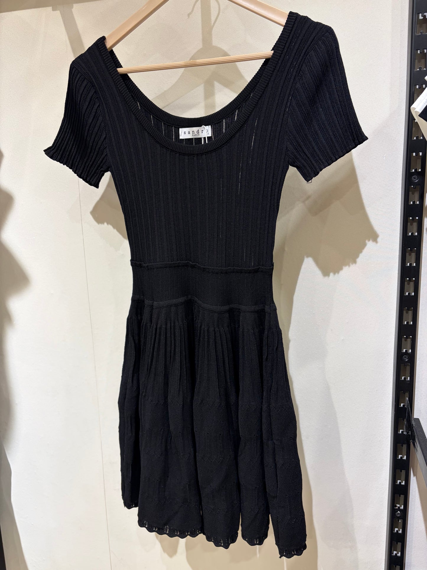S A N D R O Knit Short Dress