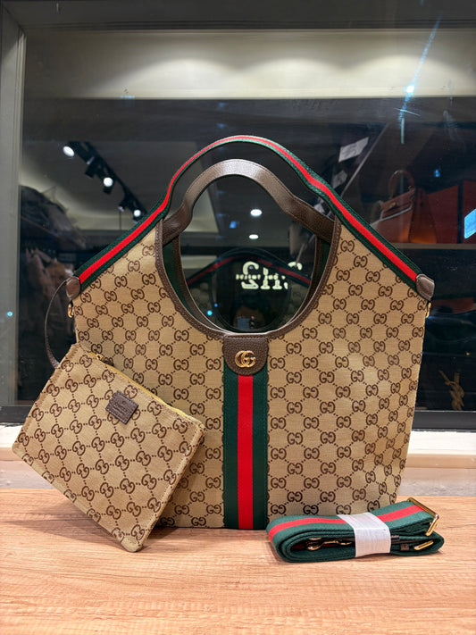 G U C C I Giglio Medium Tote Bag