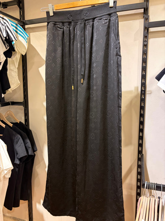 L V Monogram Satin Pants
