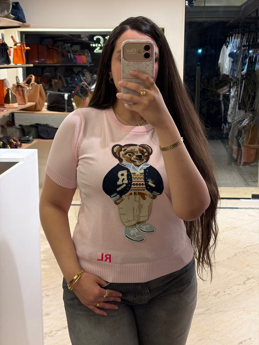 R A L P H Bear Half Sleeves Sweater
