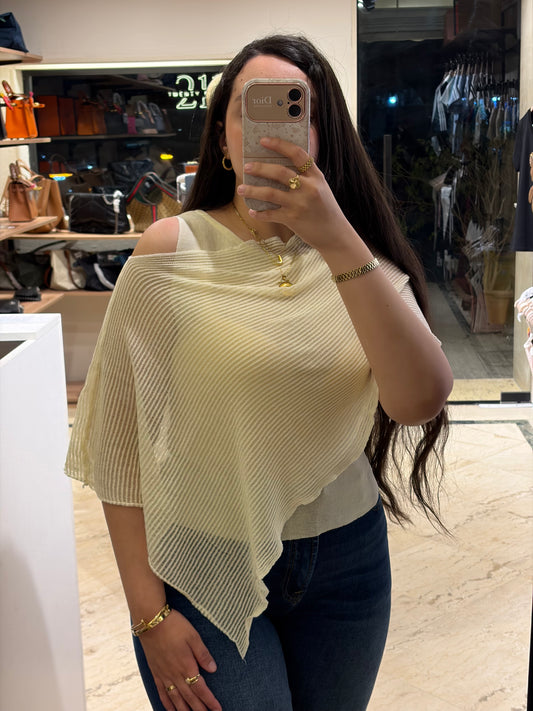 Knit Shawl With Top (2 Pieces)