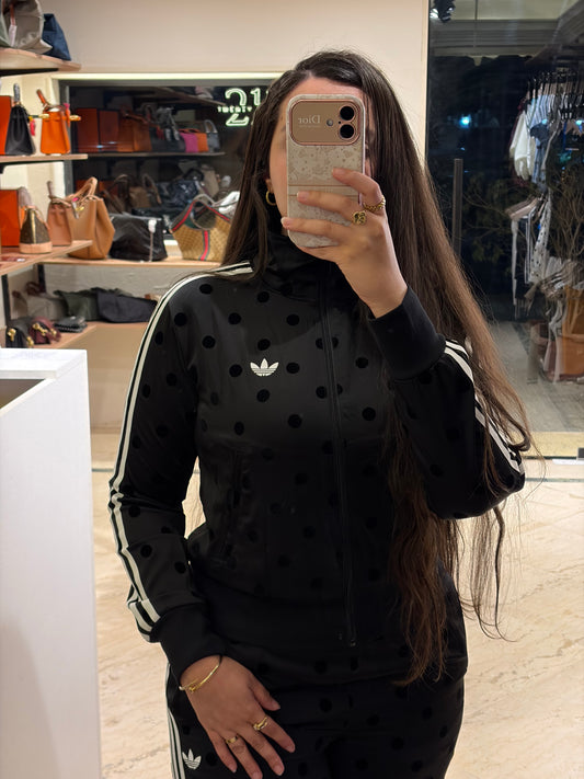 A D I D A S Satin Polka Dots Track Top