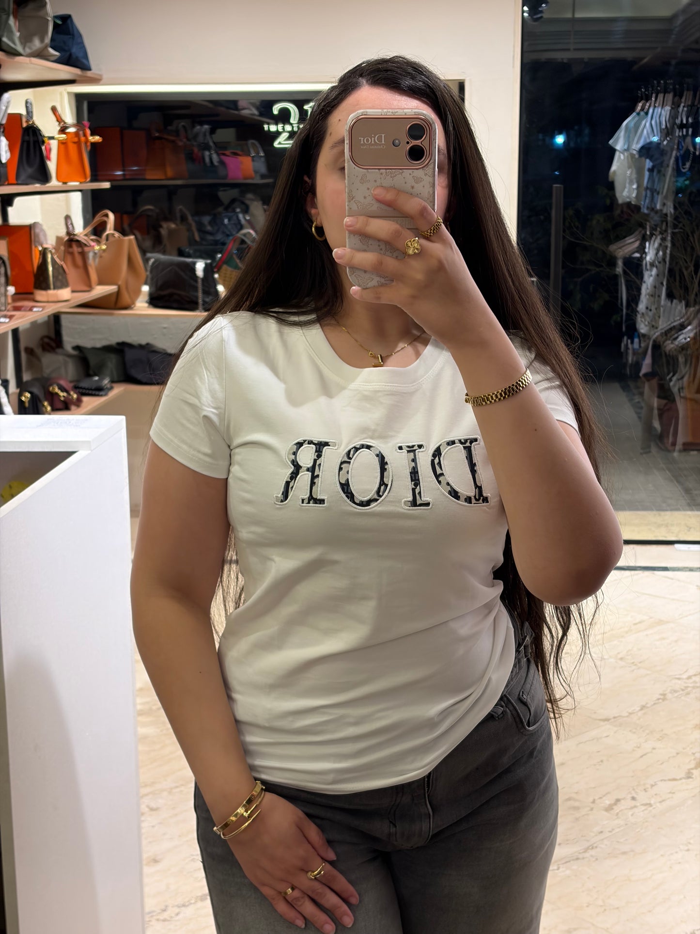 D I O R Half Sleeves T-shirt