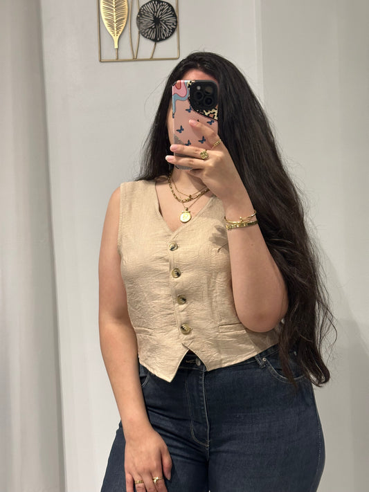 Linen Vest