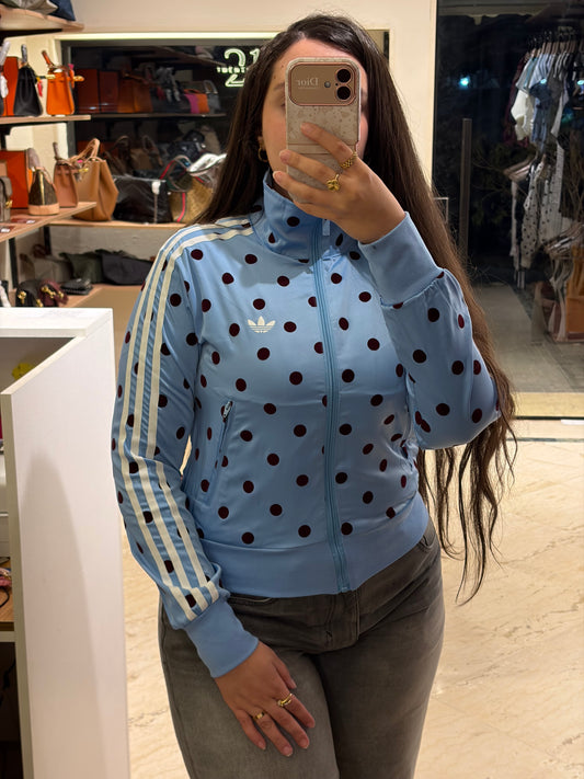 A D I D A S Satin Polka Dots Track Top