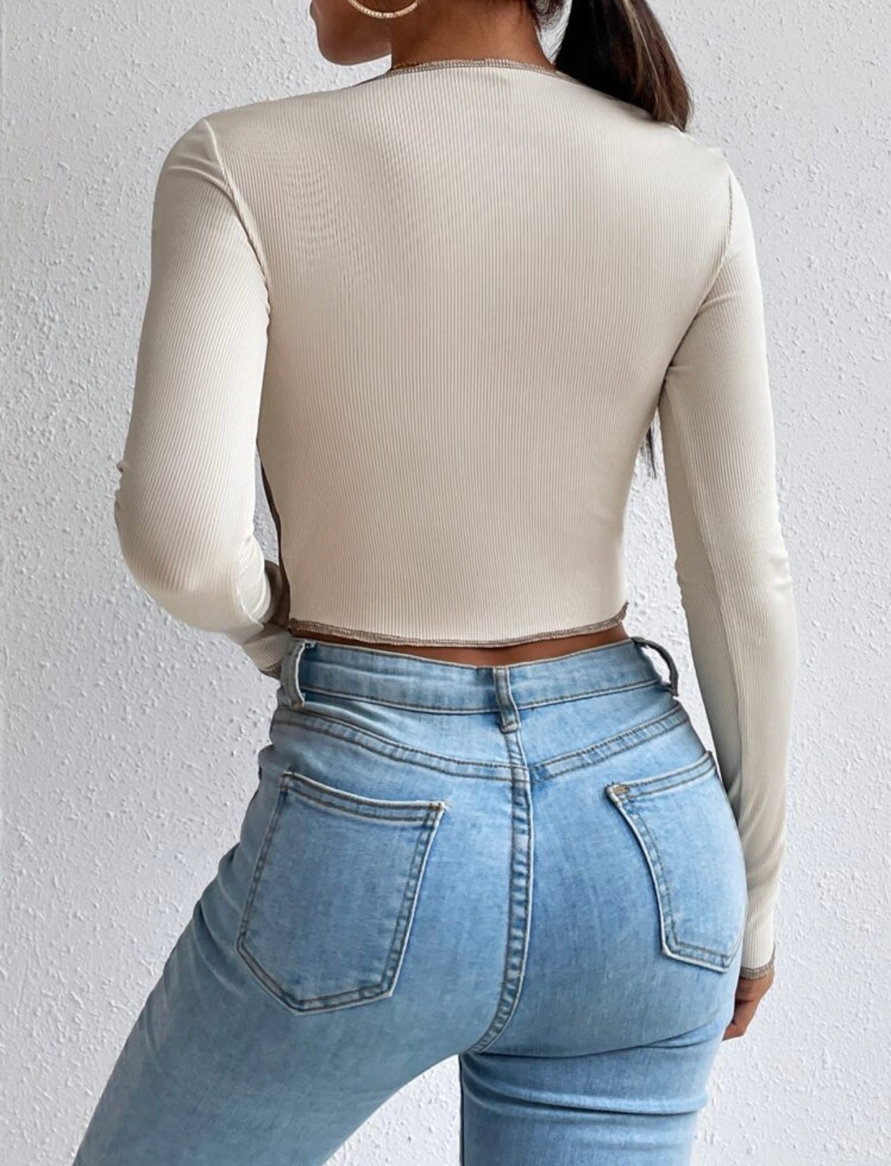 SHEIN Stitch Top