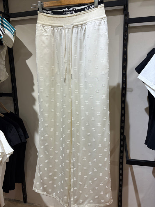 C H A N E L Monogram Satin Pants