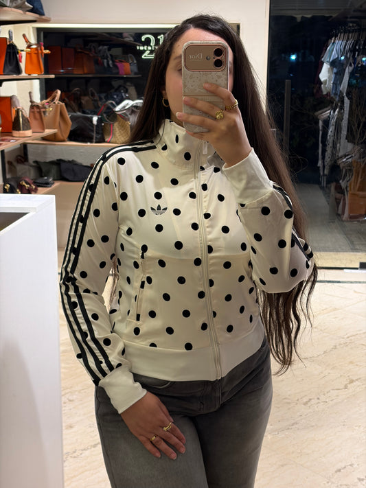 A D I D A S Satin Polka Dots Track Top
