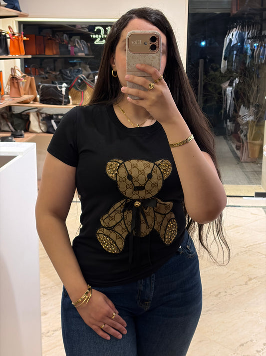 G U C C I Bear Half Sleeves T-Shirt