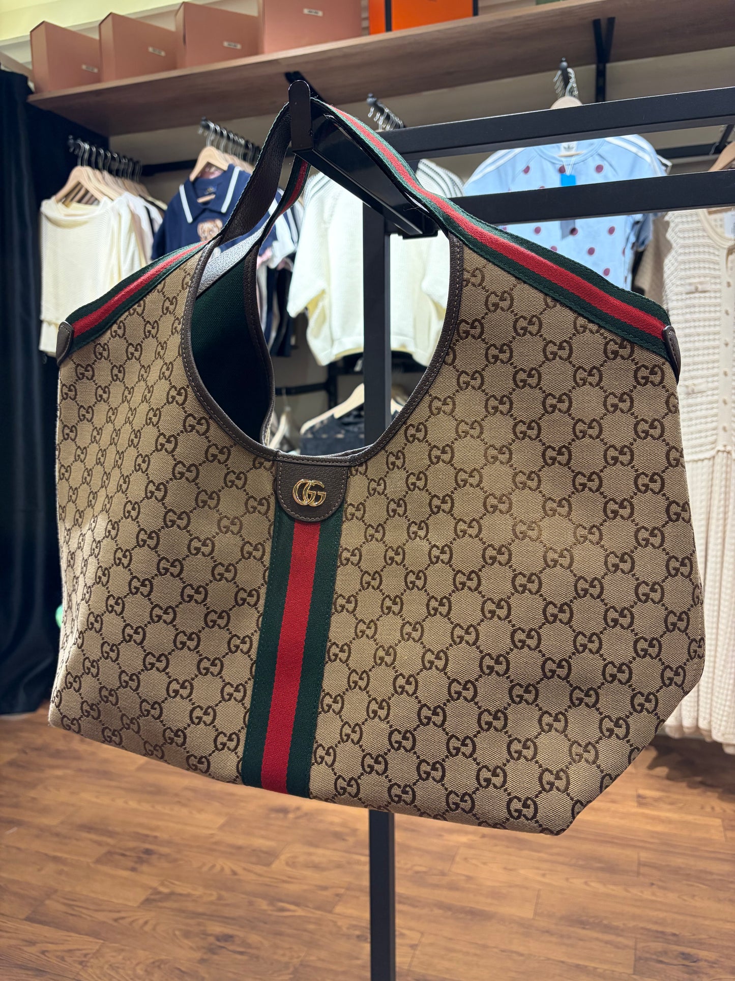 G U C C I Giglio Large Tote Bag