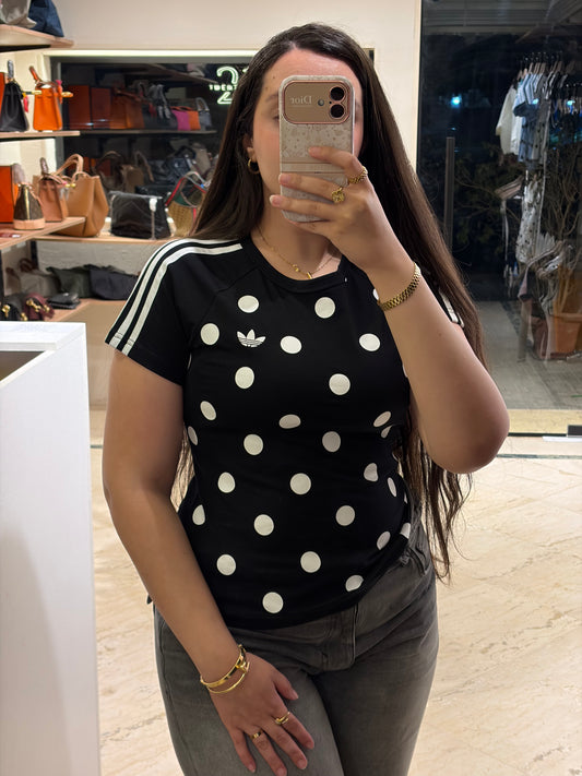 A D I D A S Slim Fit Cali Polka Dots T-shirt