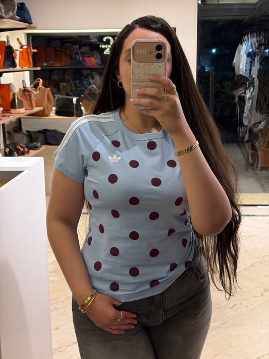 A D I D A S Slim Fit Cali Polka Dots T-shirt