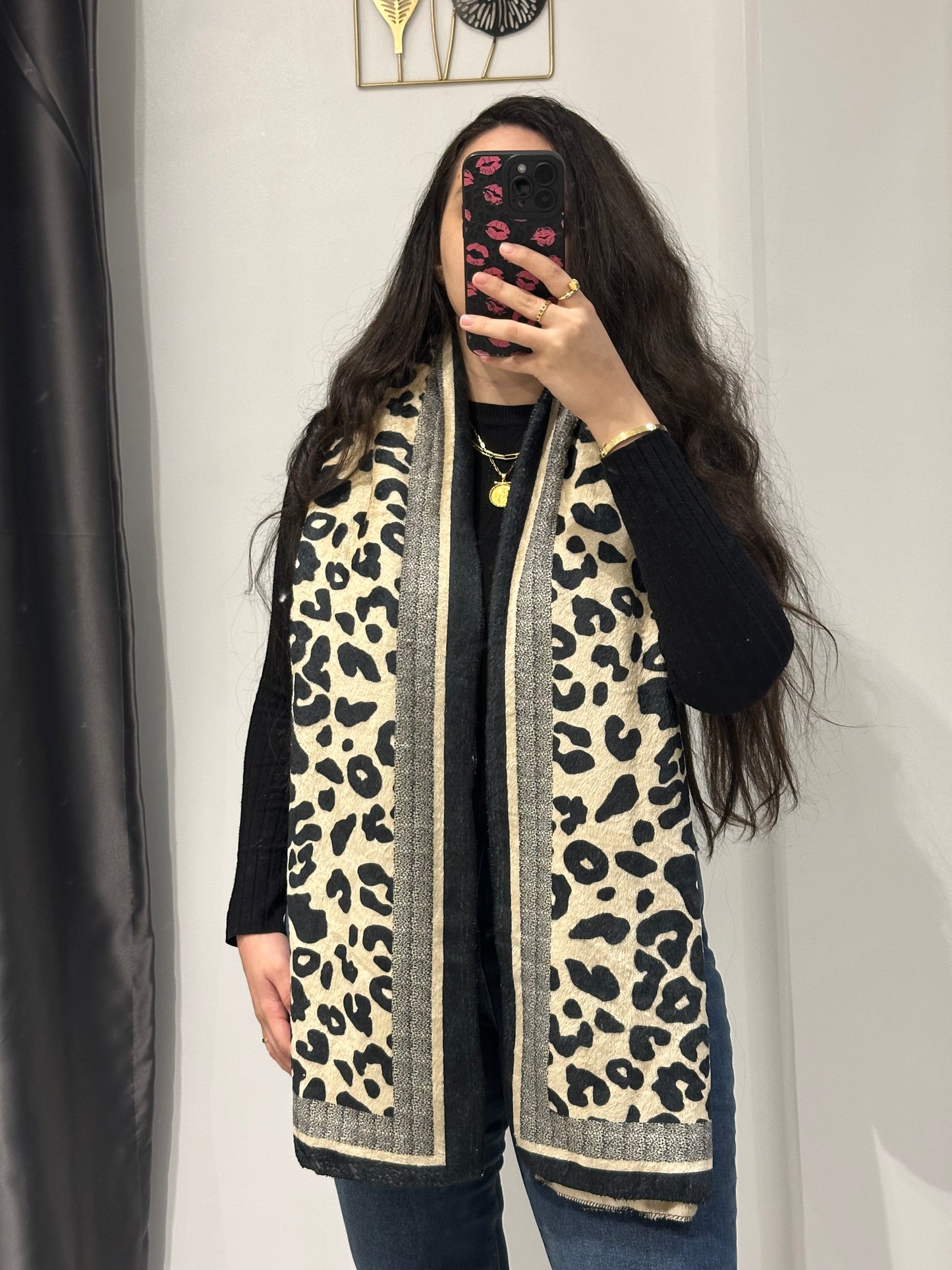 Leopard scarf