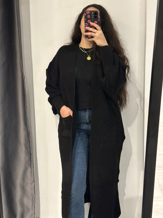 Black cardigan