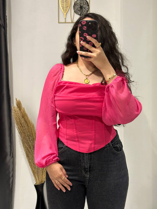 Pink Corset Top