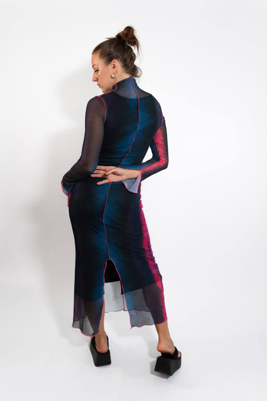 Tulle Dress With Slit