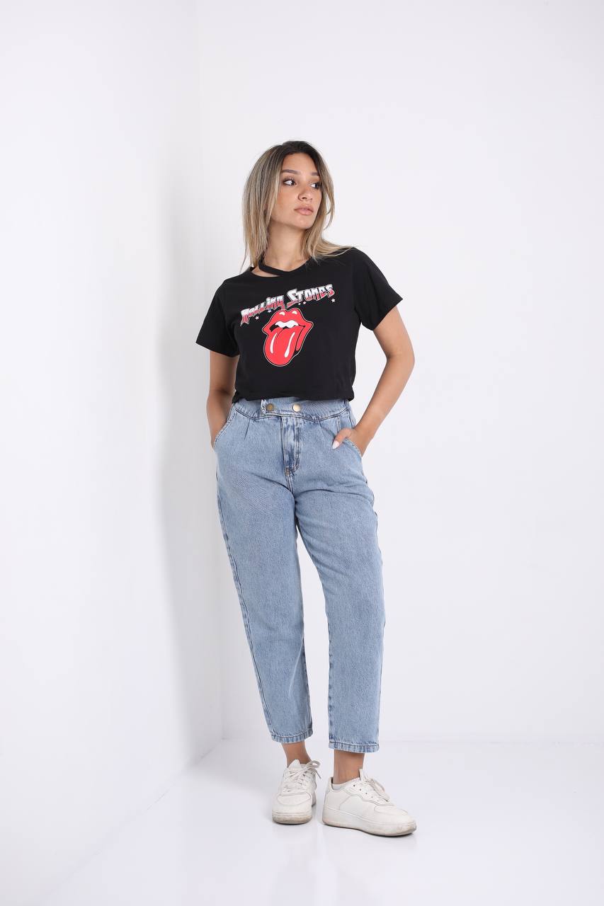 Printed Cropped T-Shirt